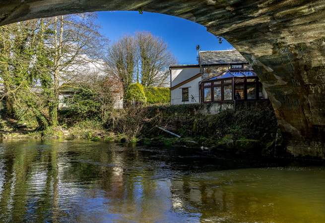You really are 'Down by the Riverside' at Bridge Pool Cottage.