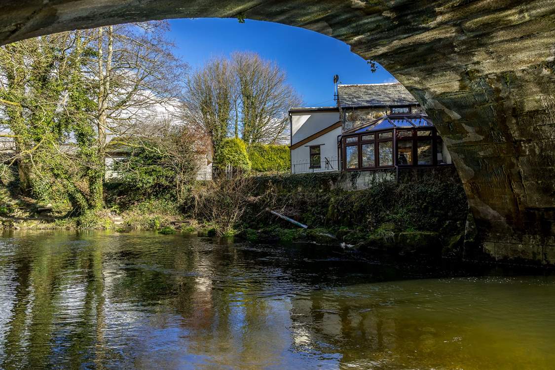 You really are 'Down by the Riverside' at Bridge Pool Cottage.