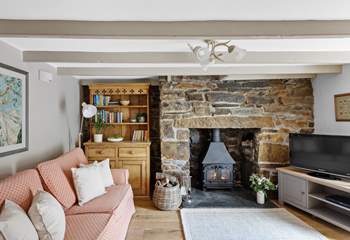 The toasty wood-burner is a welcome sight on those out-of-season breaks.