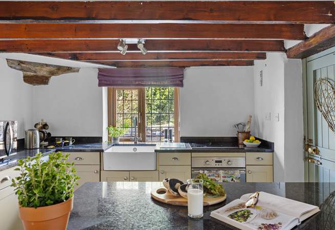Rustle up holiday feasts in the cottage kitchen.