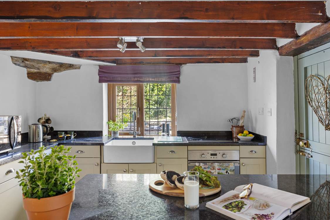 Rustle up holiday feasts in the cottage kitchen.