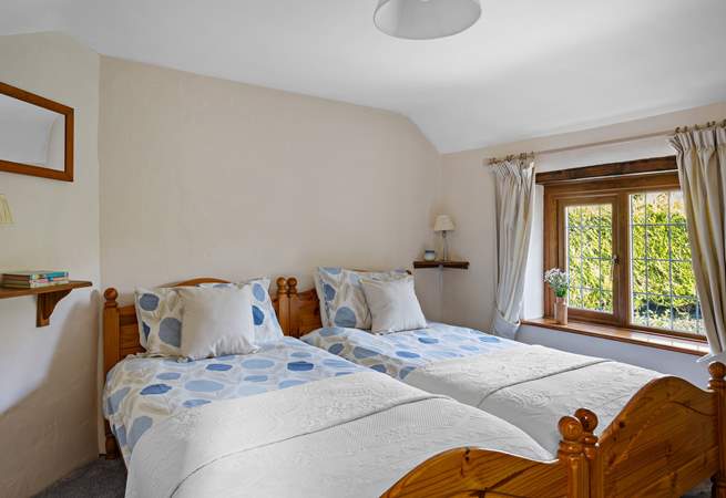 The pretty twin room, ideal for children and adults alike.