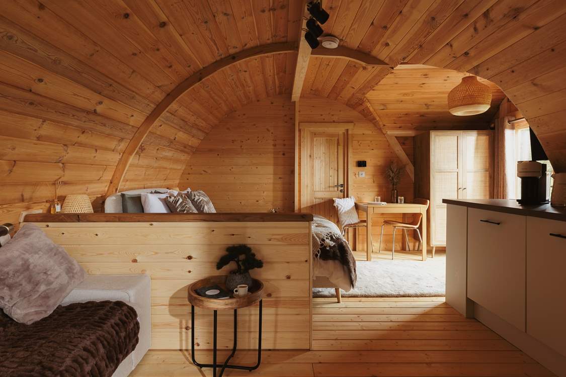 There's ample space for the two of you to sit back and unwind.