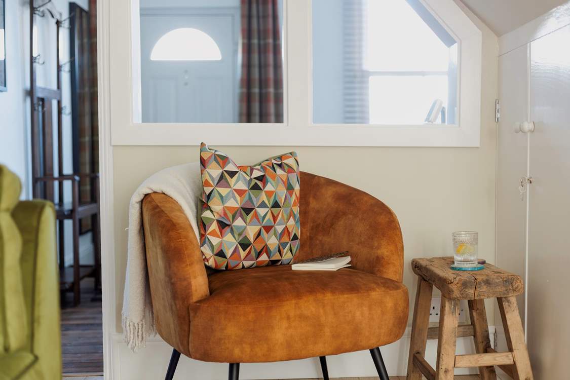 The second sitting-room has more than enough seating.