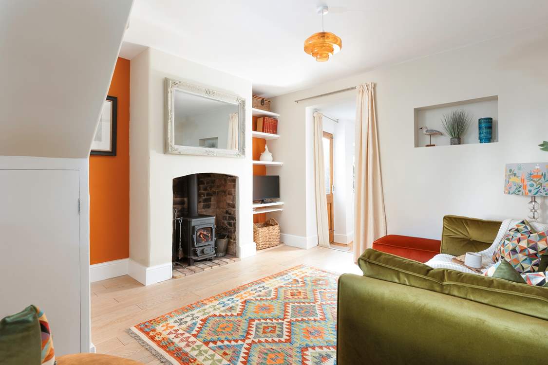 For the cooler months the wood-burner will keep you extra warm.