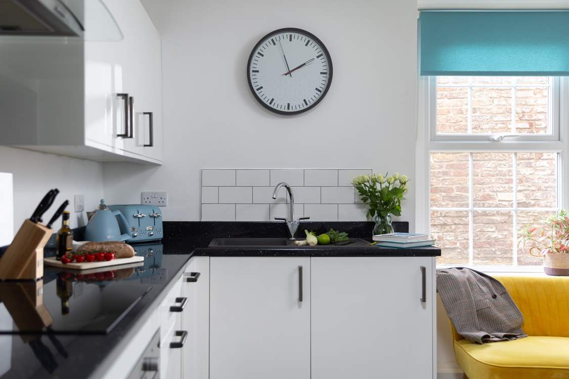 The kitchen has all the equipment you'll need.