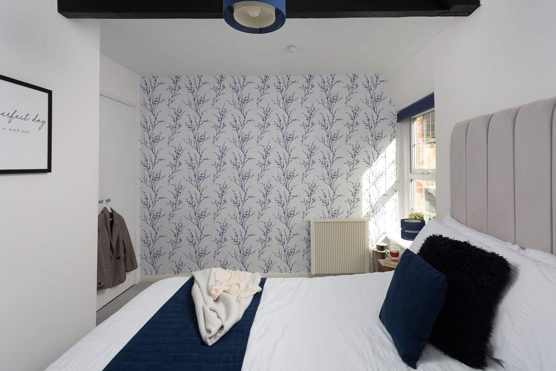 Retire upstairs for a good night's sleep.