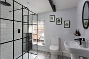 The spacious shower-room.