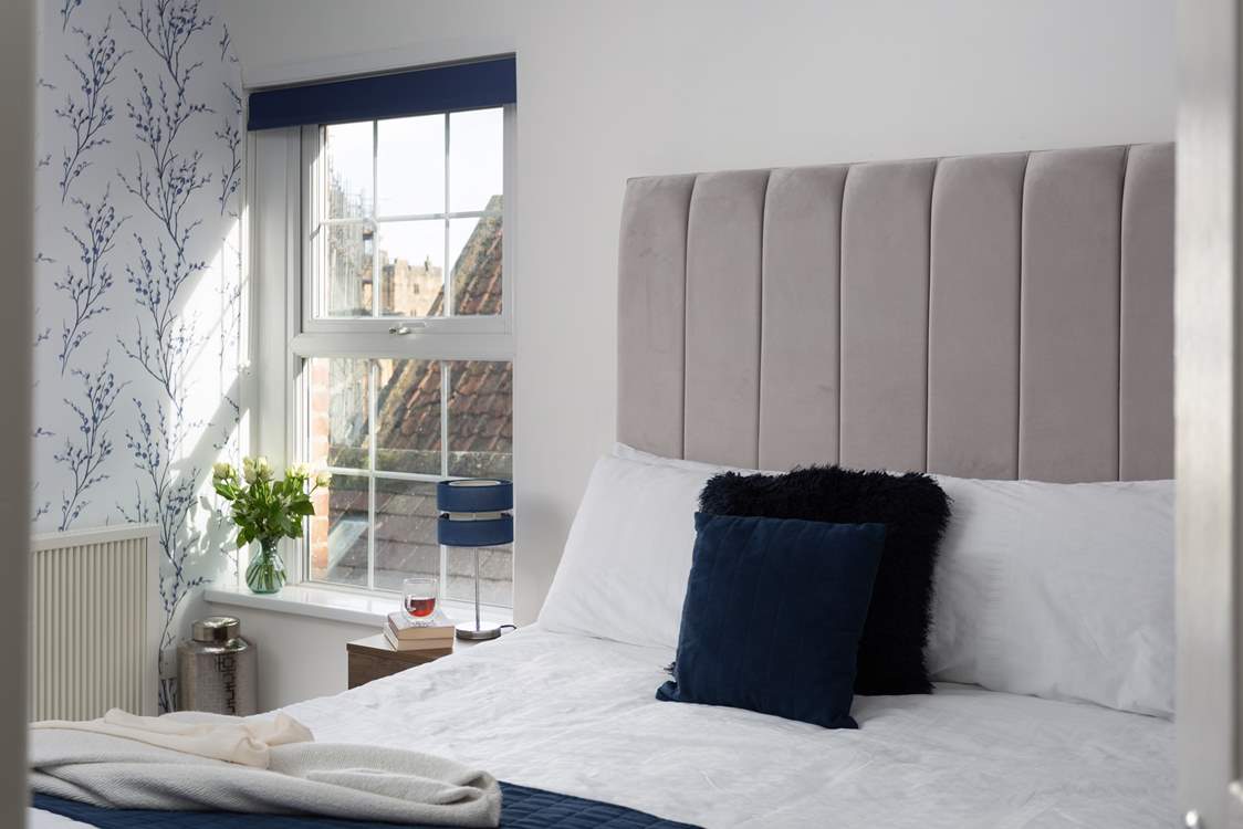 You can glimpse the castle through the window and maybe dream of knights and their ladies.