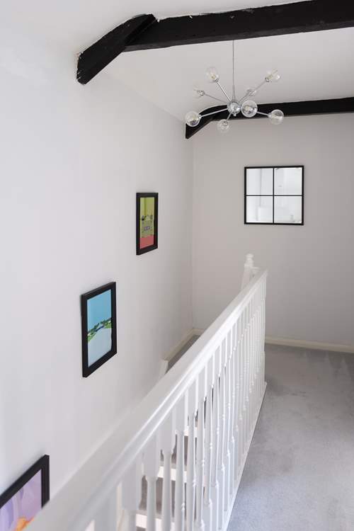 The upper floor landing.