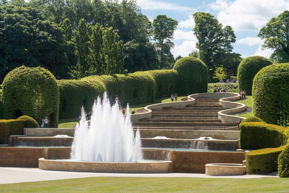 The Cascade at Alnwick Gardens.
