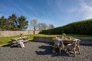 The spacious and secure garden.