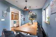 Looking back towards the stylish dining space.