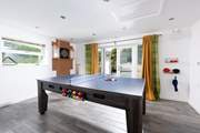 The games-room is perfect to keep all the family entertained.