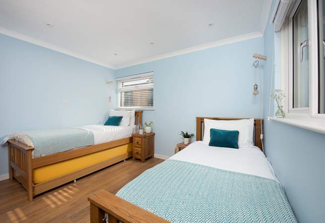 The twin room has a pull-out bed that can be made up on request.