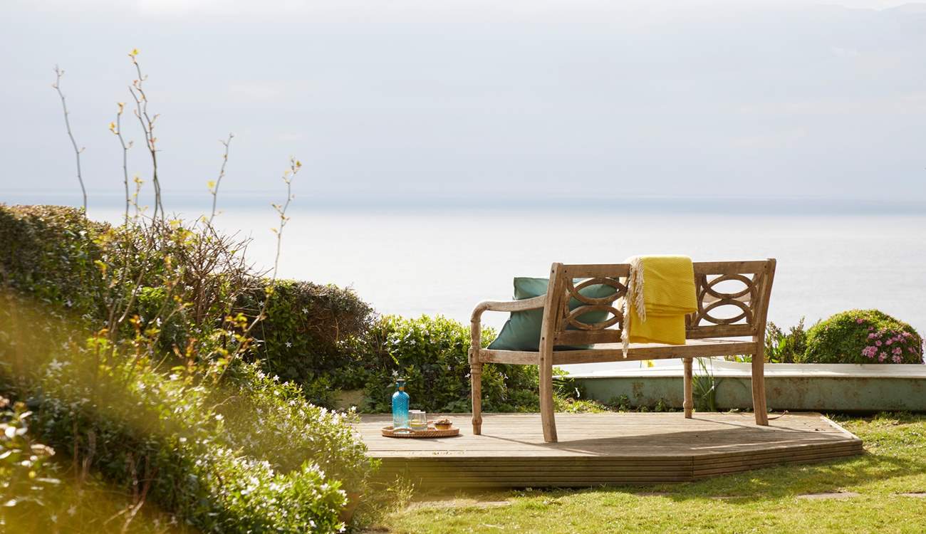 Lose yourself in the serene coastal scenery at the bottom of the garden.