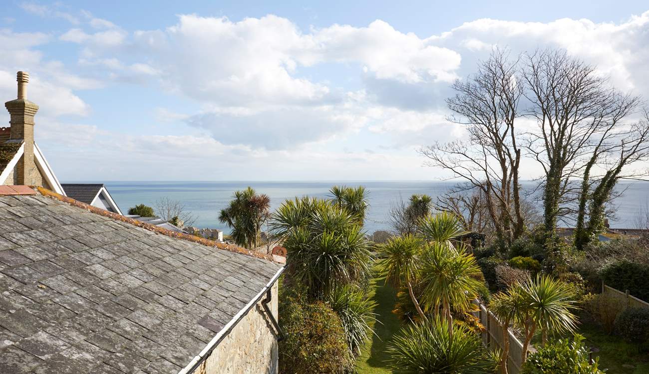 Where nature paints a masterpiece; a fabulous bird's eye view from bedroom 1.