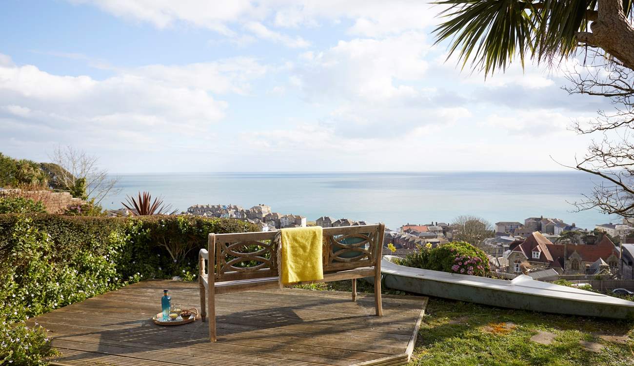 Where the garden meets the panoramic sea views!