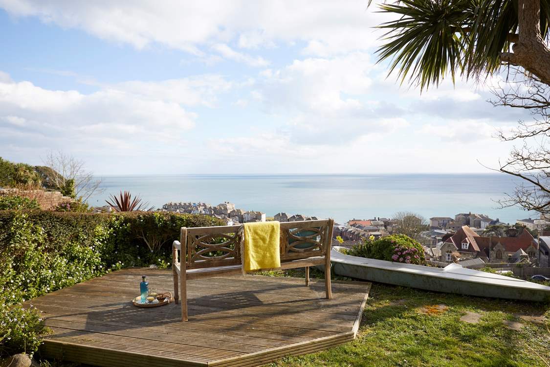 Where the garden meets the panoramic sea views!
