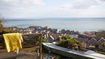 A beautiful vista overlooking the stunning coastal town of Ventnor. 