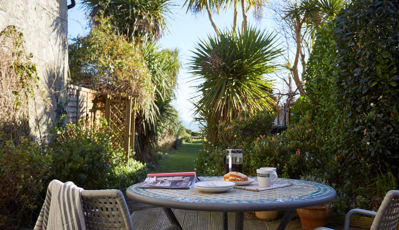 A gated fence has now been installed to prevent children and dogs from accessing the bottom of the garden where there is a steep drop.