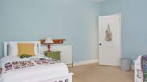 Another peek at the charming twin bedroom. 