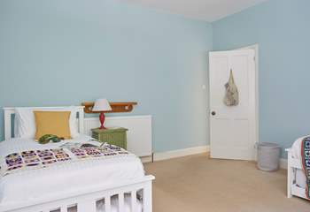 Another peek at the charming twin bedroom. 
