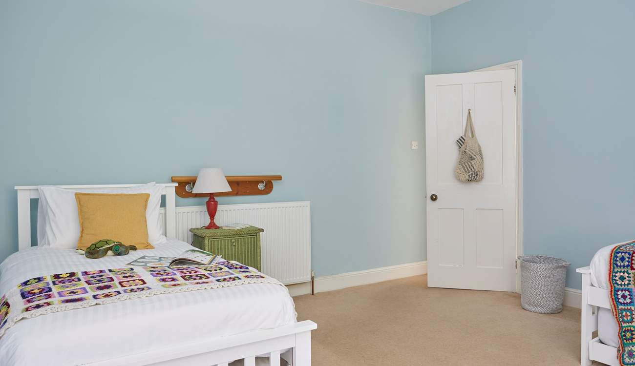 Another peek at the charming twin bedroom. 