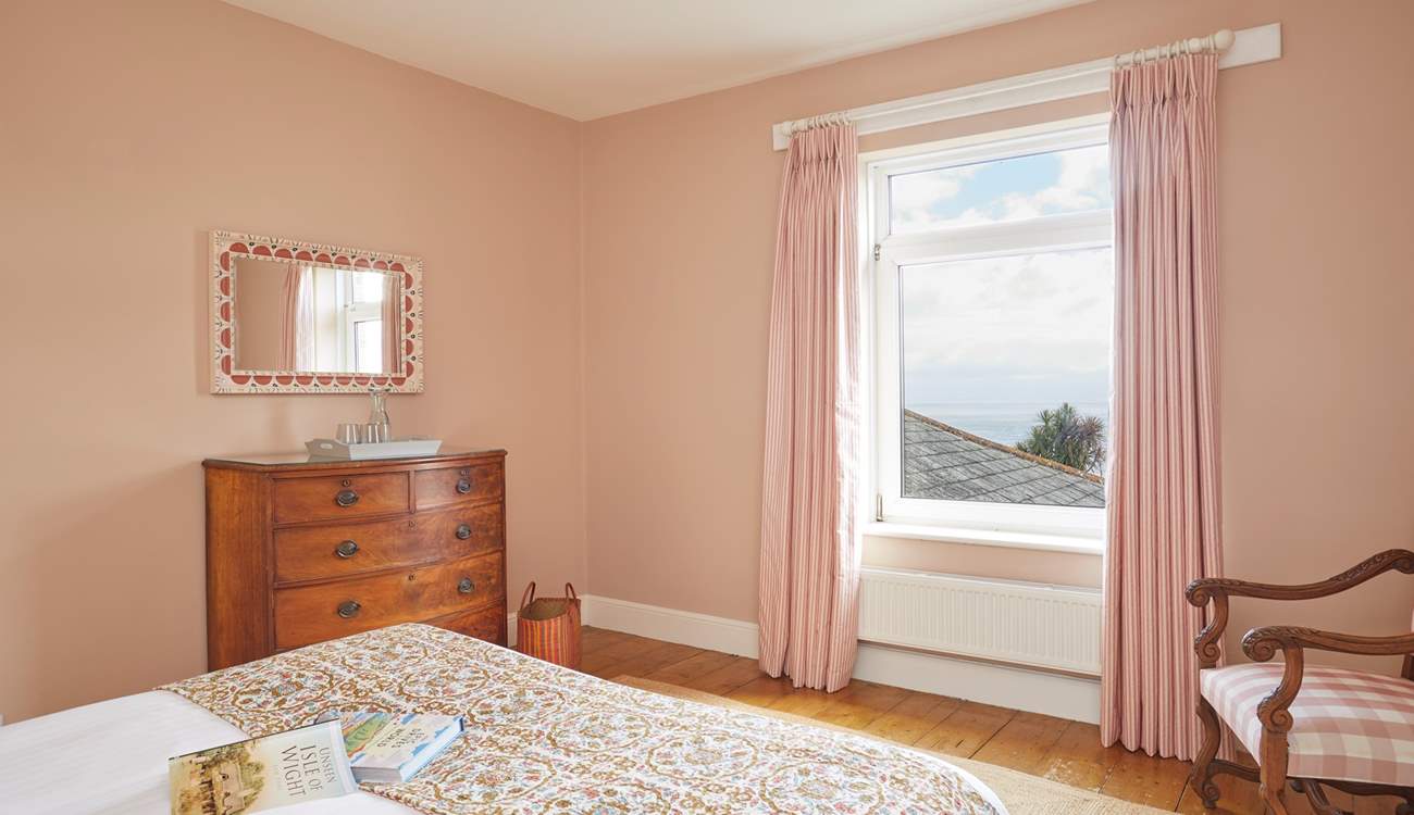 Waking up to the sea view in this bright and airy retreat. 