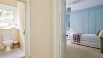 A glimpse into the handy first floor cloakroom and twin bedroom. 