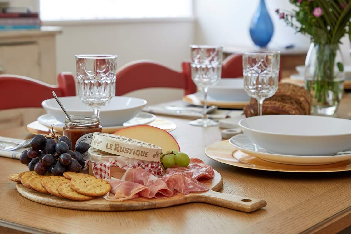Simple pleasures: sharing good food and family chats around the dining-table.