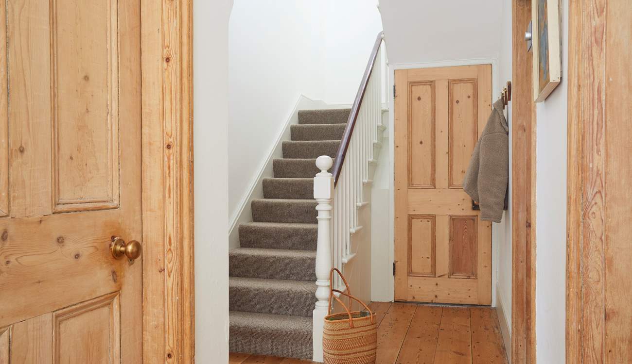 Leading the way: the turning staircase invites you to explore the rest of the home. 