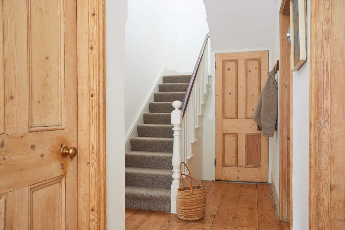 Leading the way: the turning staircase invites you to explore the rest of the home.