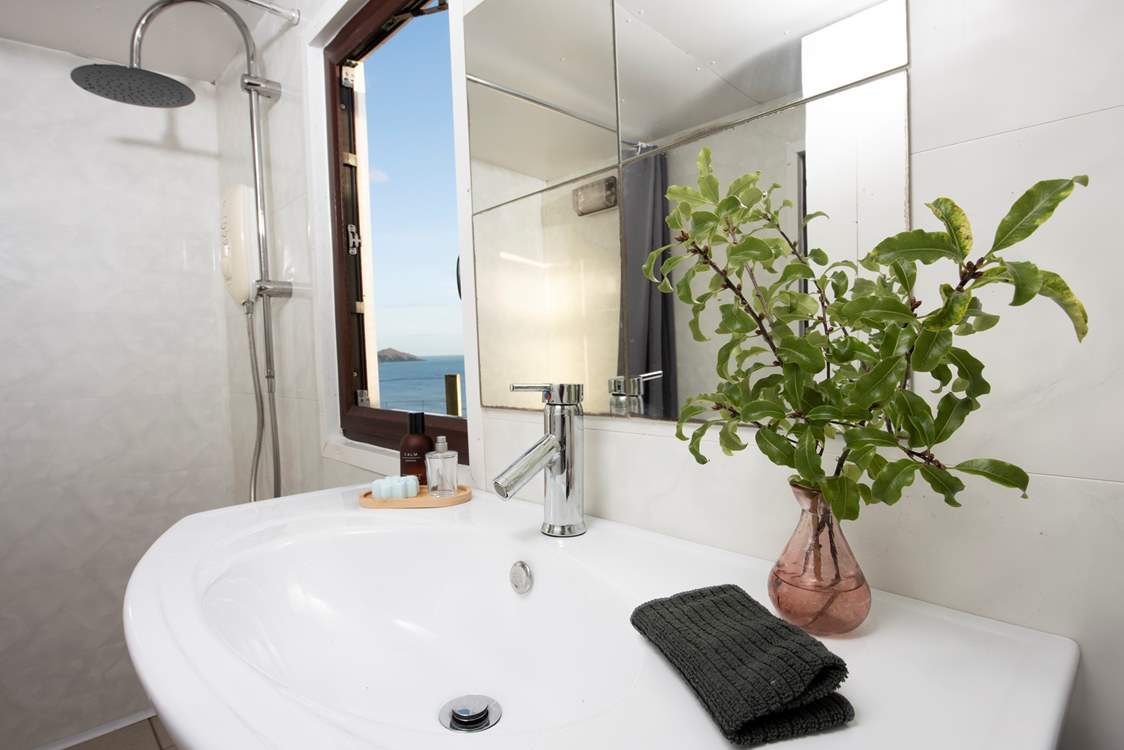 Even the shower-room has a great view.