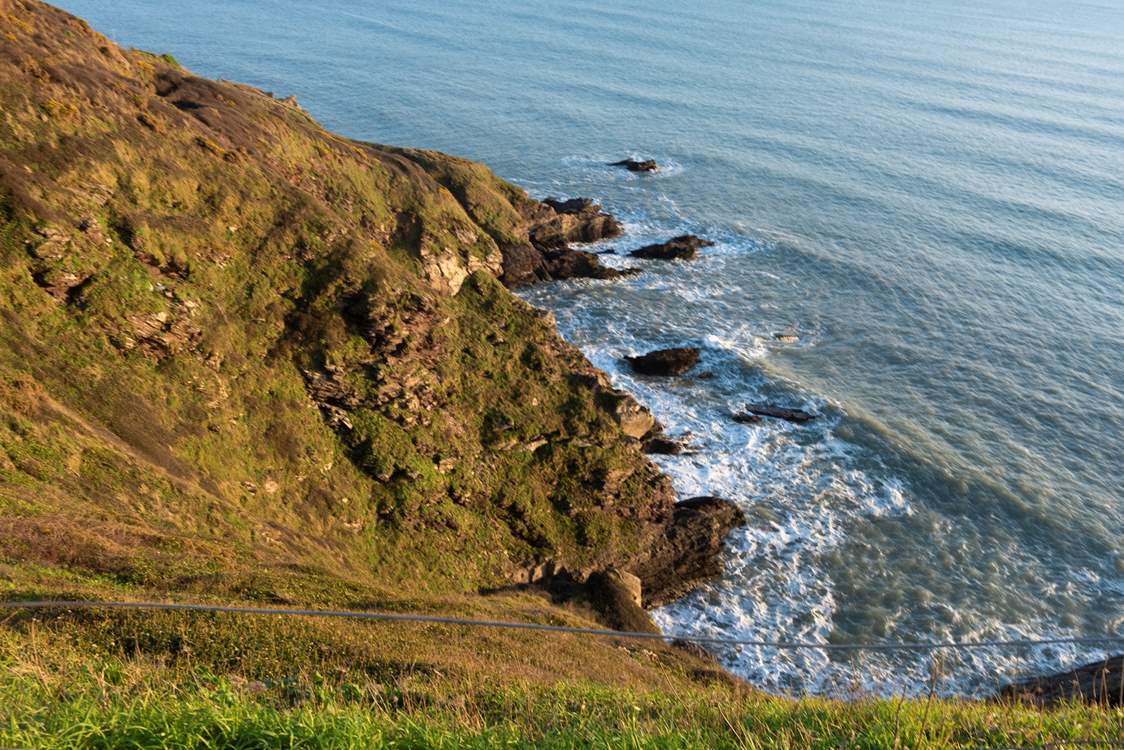 The view down to the waters below.