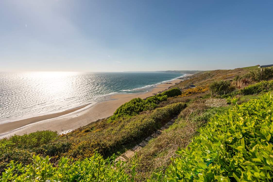 On a clear day you can see as far south as Lizard Point.