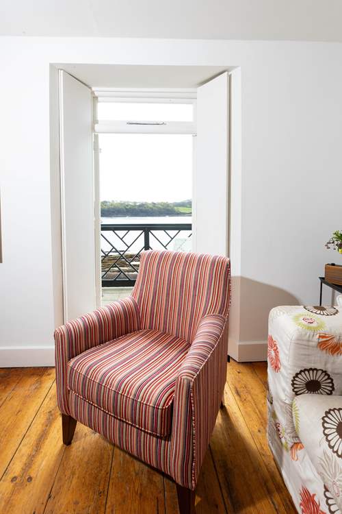 Or take in the sea view from the balcony overlooking the bay.