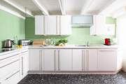 The kitchen is on the ground floor.