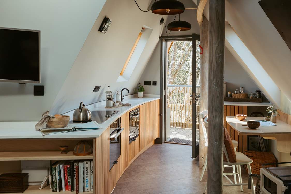 The fully equipped kitchen has everything you need for your getaway.