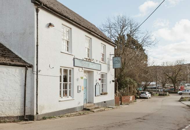 For a mid-afternoon drink or evening meal,  be sure to visit the Black Swan pub in Gweek.