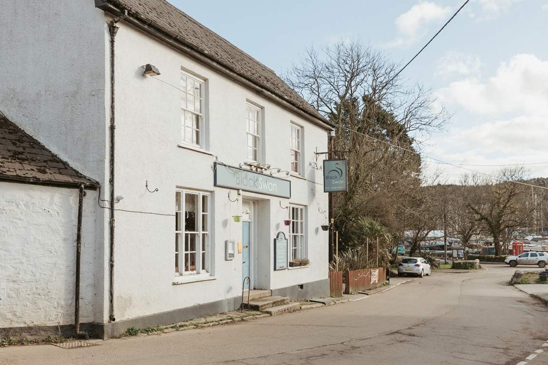For a mid-afternoon drink or evening meal, be sure to visit the Black Swan pub in Gweek.