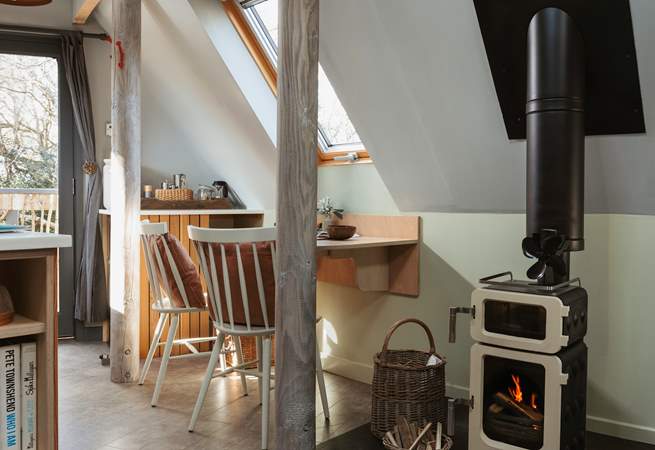 The all important wood-burner for those cosy nights in. 
