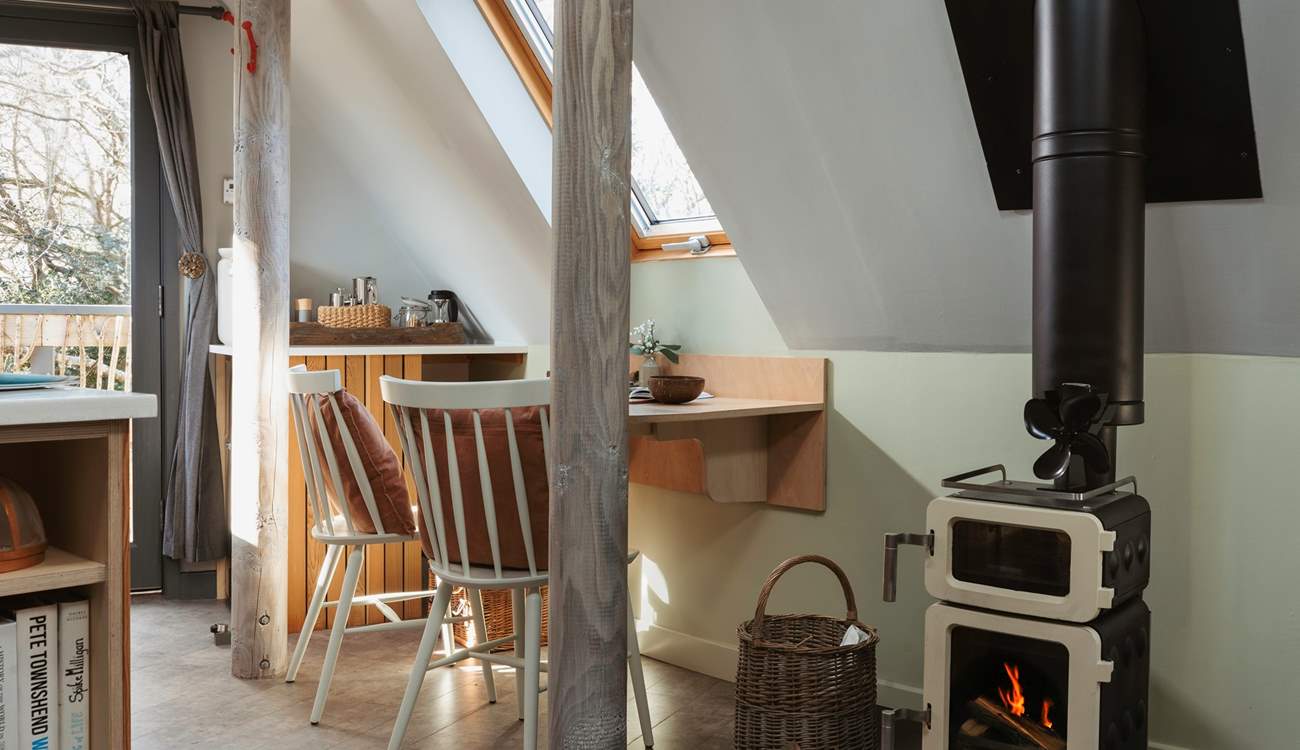 The all important wood-burner for those cosy nights in. 