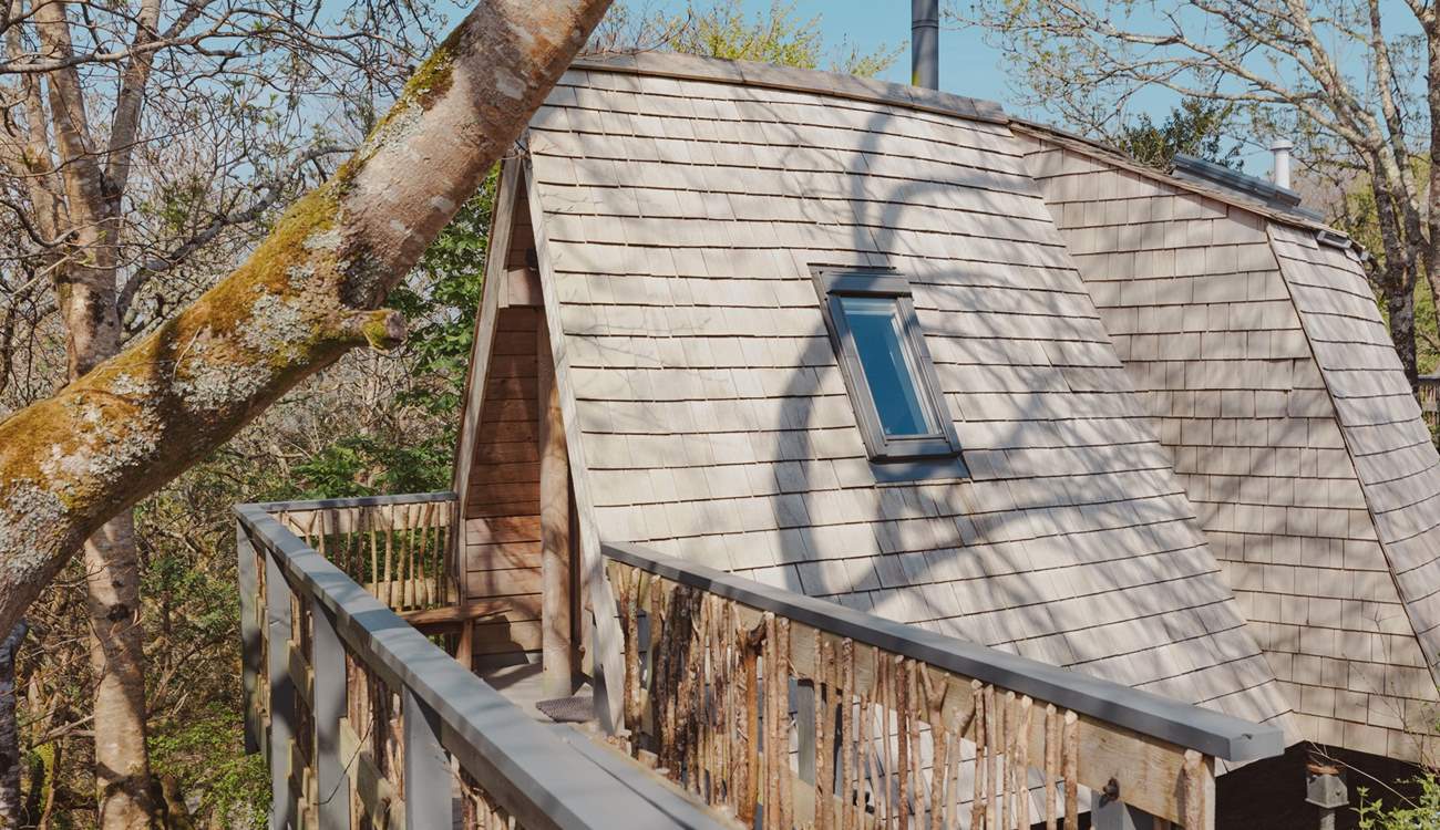 Step out of your treetop abode and follow the carefully hand crafted bridge to your outdoor space.