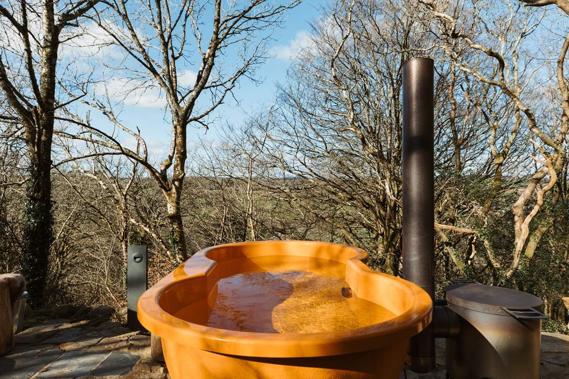 The hot tub of dreams allowing you to relax and recharge.