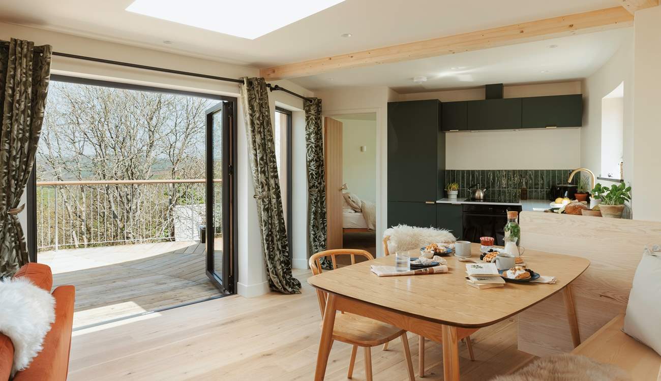 Dine in style with countryside views as your backdrop. 
