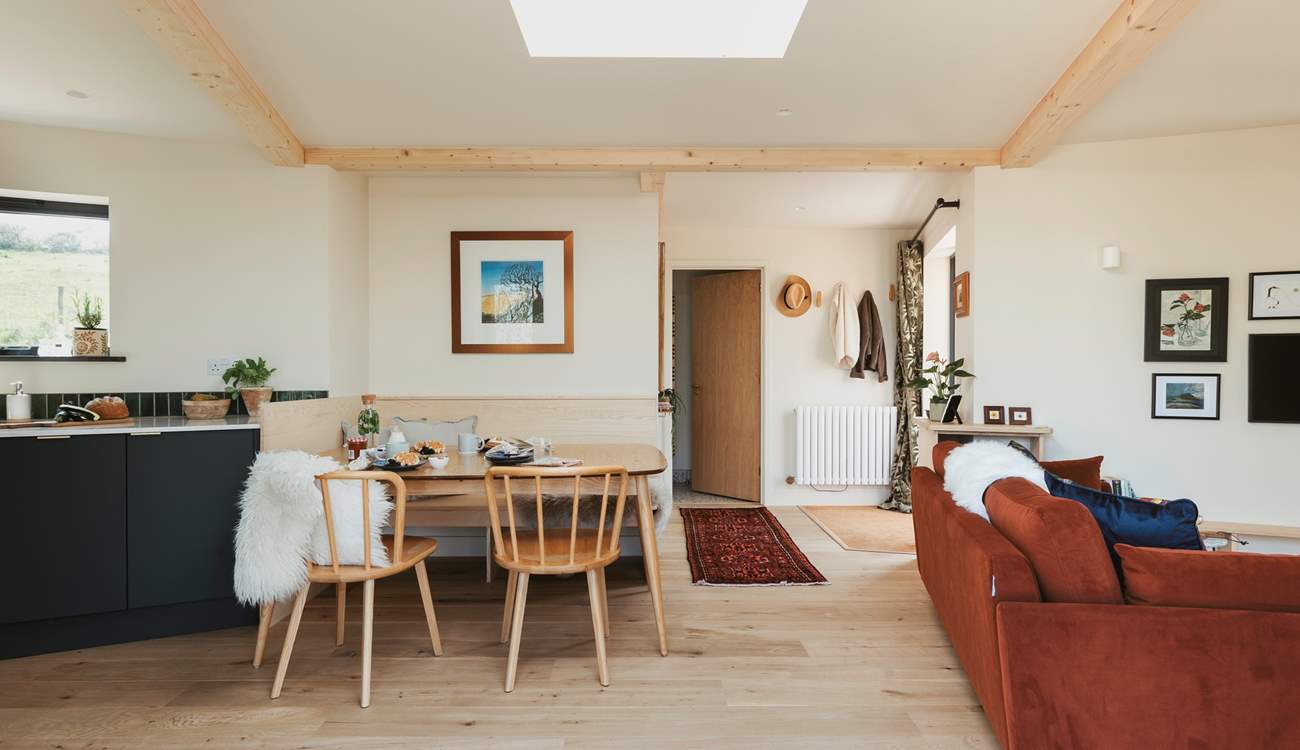 Gorgeous interiors featuring earthy tones and natural textures that echo the world outside. 
