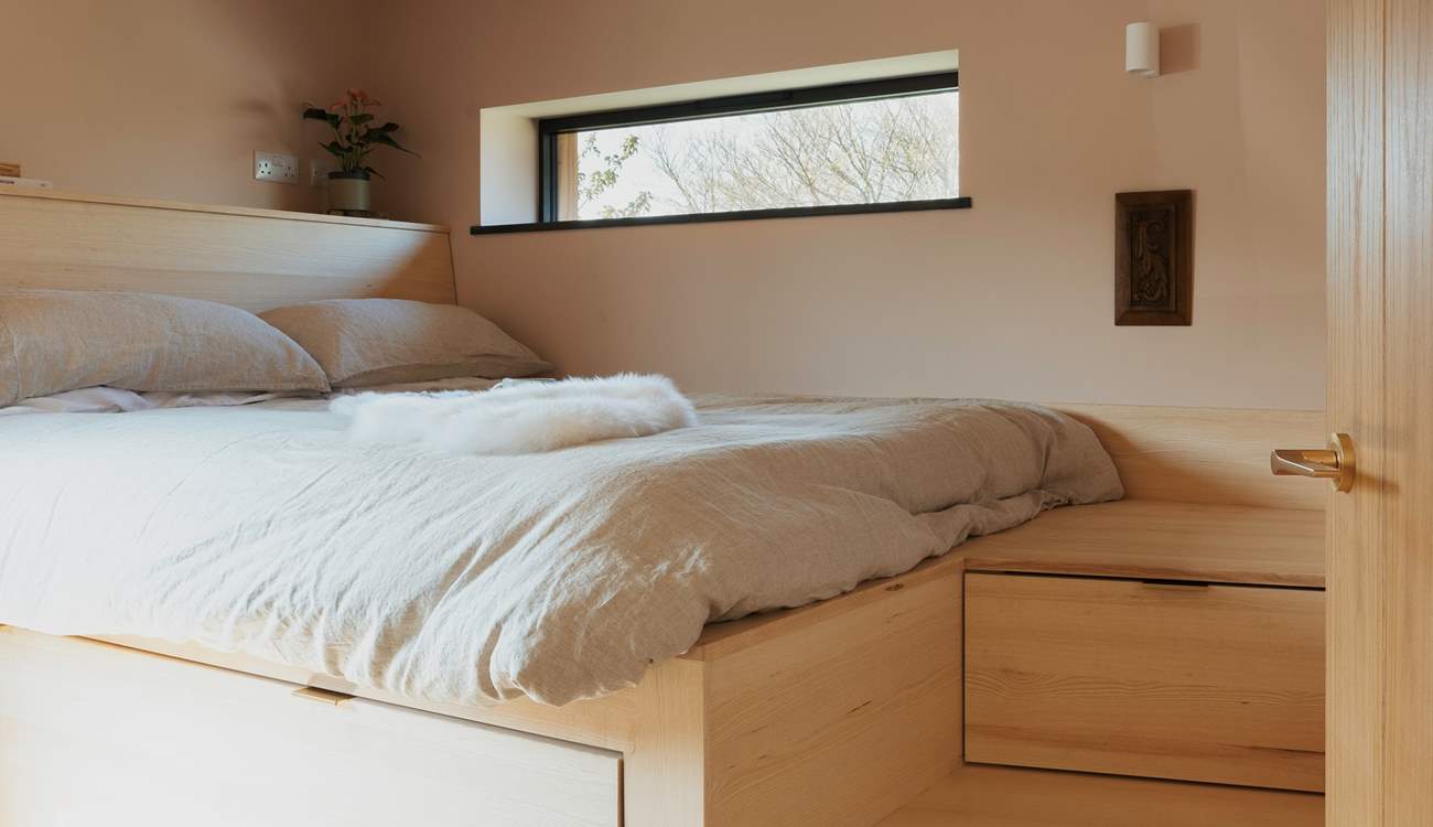 Complete with under-stair storage drawers.