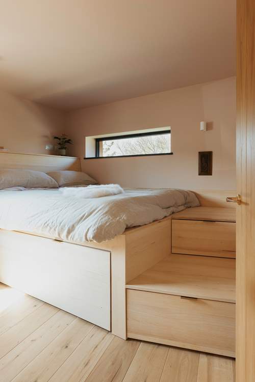 Complete with under-stair storage drawers.