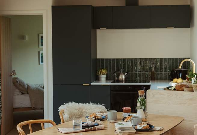 Gather around the dining table to plan the days adventures.